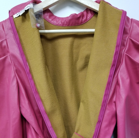 Jealous Tomato Pink Belted Top with Lining & Zippered Back - Picture 11 of 16